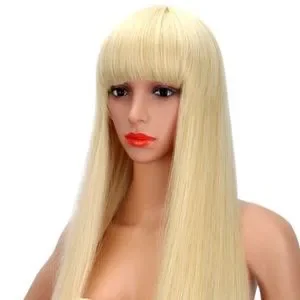 ?Hayden 26” 613 Blonde synthetic Bang Wig *NWT* Amazon.com : 7JHH WIGS 26Inch Long Straight Wig with Bangs  main image 4